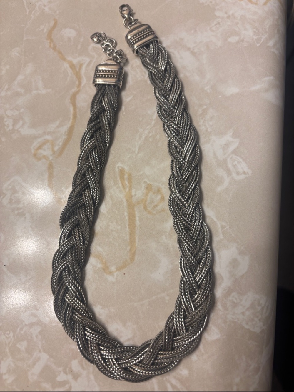 Brighton Braided Silver Necklace